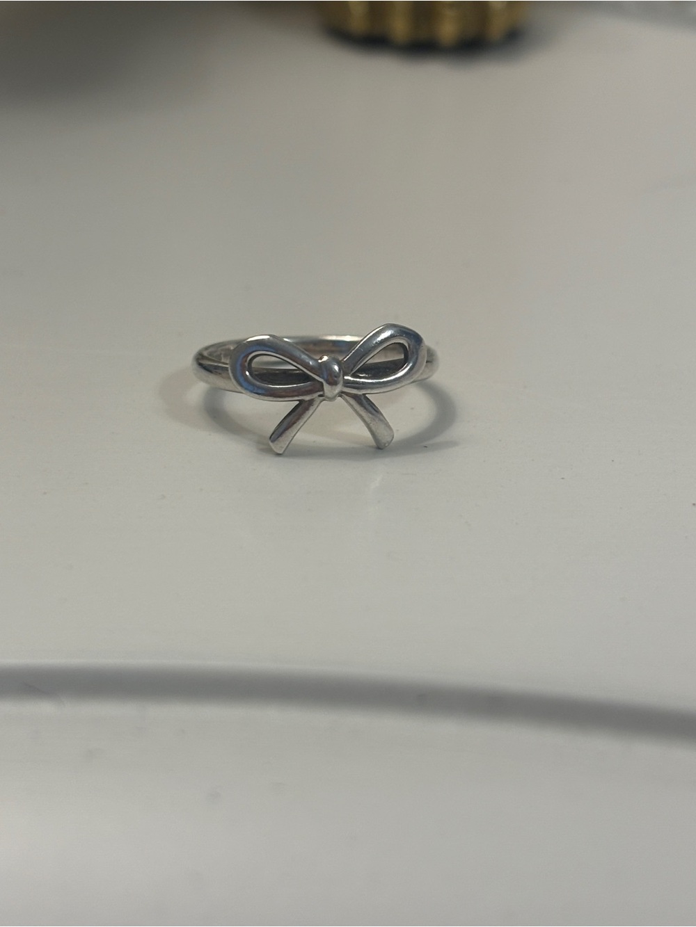 Tiffany and Co Sterling Bow Ring - Picture 8 of 8